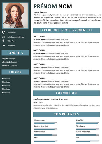 CV emploi saisonnier gratuit word