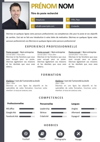 Modèle de CV Express à télécharger