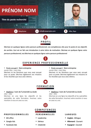 Exemple de CV junior à télécharger