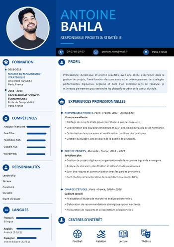 cv pour travailler (gratuit)