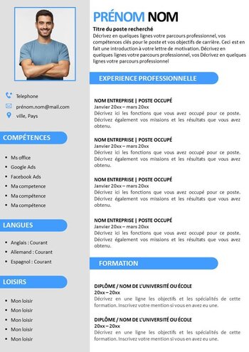 modèle de CV maroc