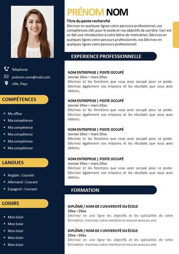 CV Magasinier
