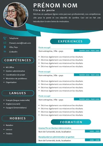 design cv gratuit word