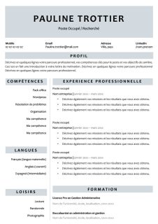 Modèle de CV format Word