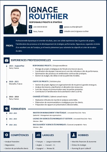 exemple cv parfait gratuit