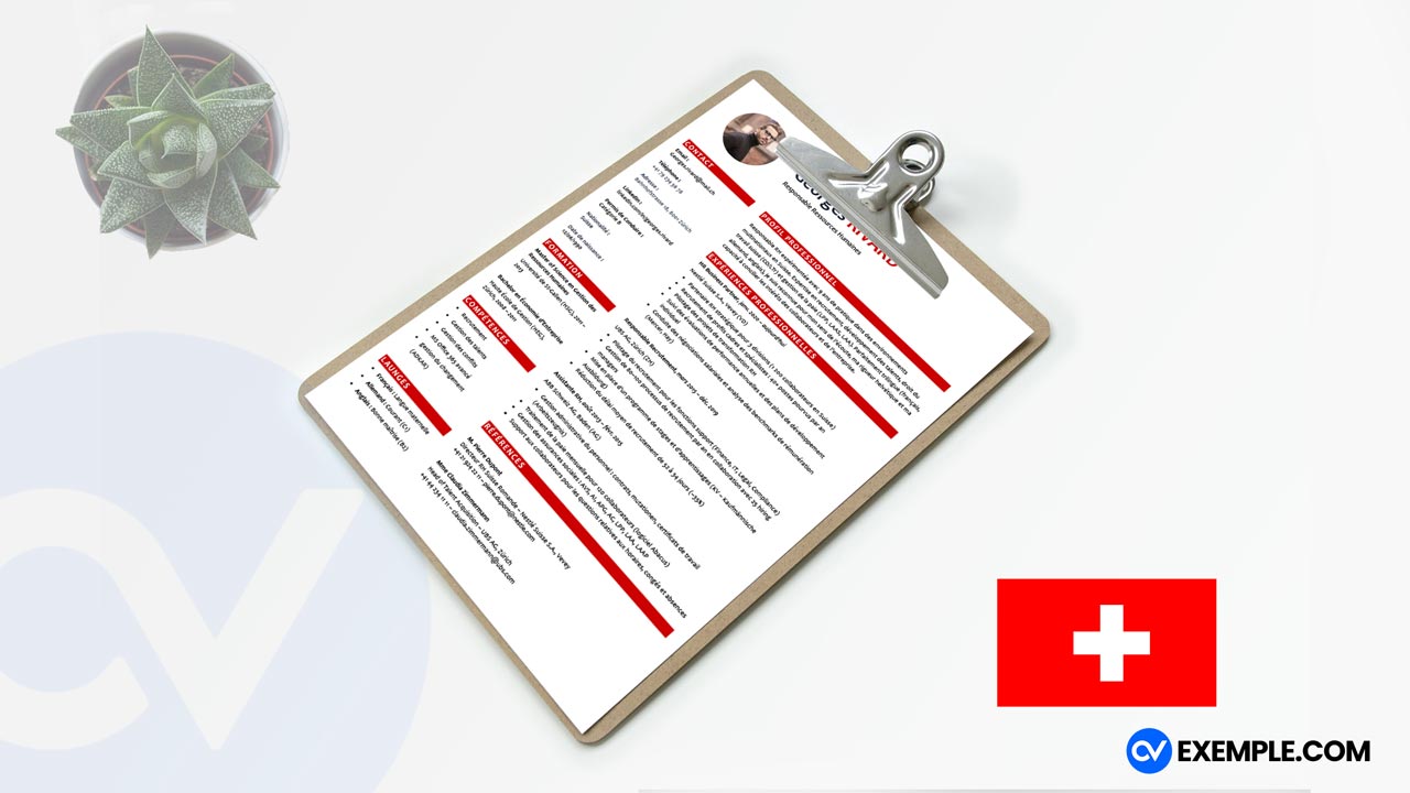 modele de cv suisse