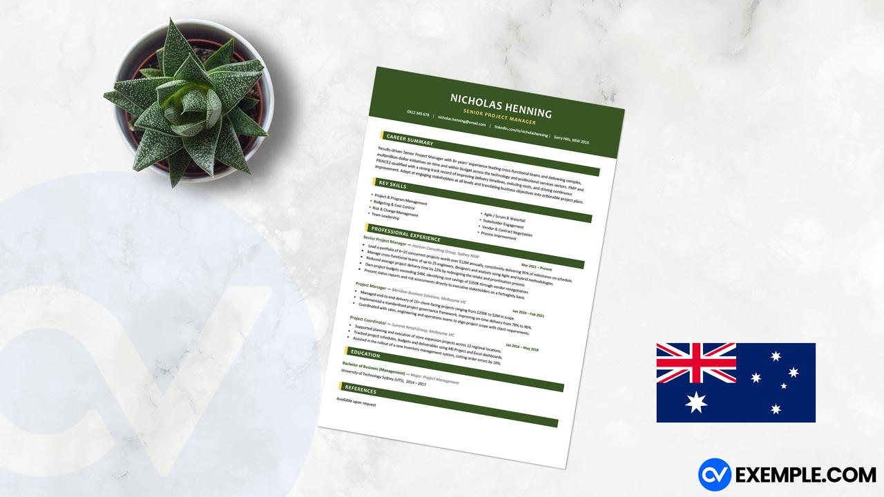 modele-resume-australie
