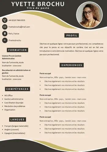 modéle de CV 2025 gratuit